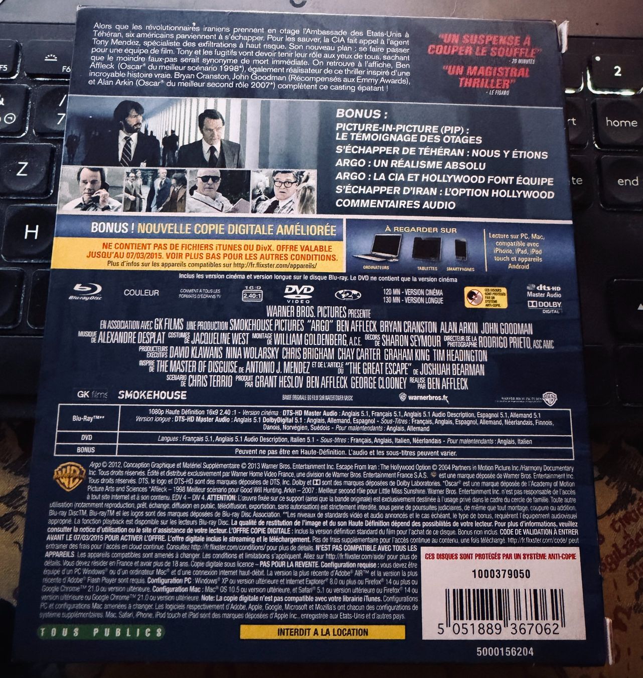 Alle DVDs: Argo (2012) Ultimate Edition - Blu-ray + DVD – Gebraucht aus Semsales von __Florian__ 2