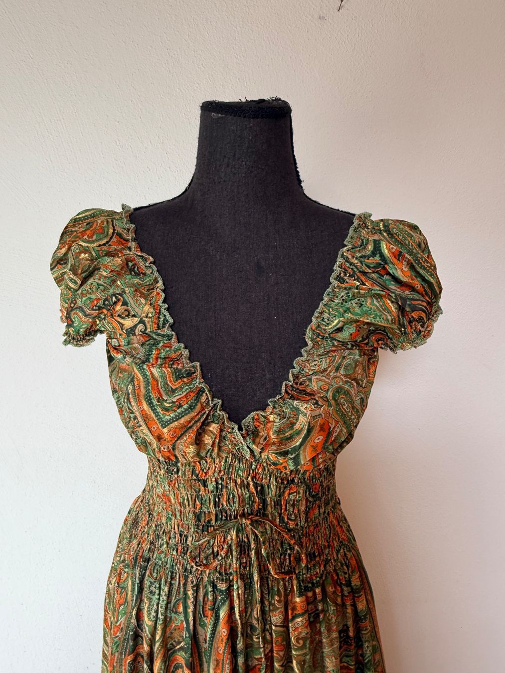 Vestiti: Boho Maxi Stufenkleid aus Seide – Nuovo (secondo la descrizione) da Sigriswil venduto da ck56 2