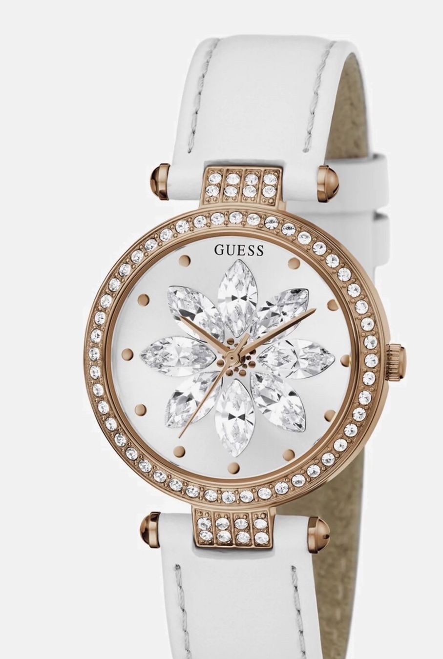 Guess Orologi: Guess Damen Uhr - white rosegold – Nuovo e nell'imballaggio originale da Oberaach venduto da Dandy2021 7