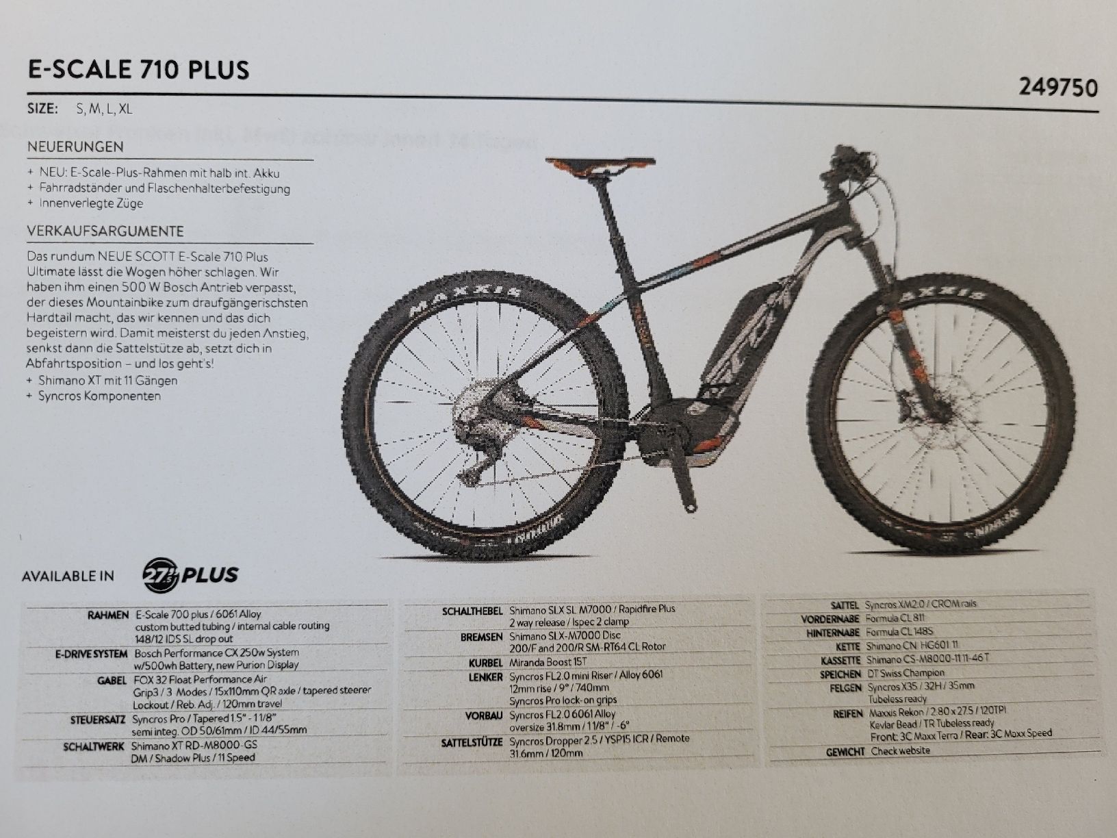 Scott Velos: Scott E-Bike E-Scale 710 Plus – Gebraucht aus Schwarzenberg LU von Terje1988 7