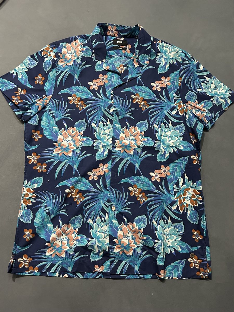 We Hemden: Hawai Hemd blau Blumenmuster – Gebraucht aus Rebstein von Sandroo.79