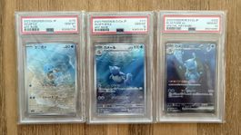 Pokemon Karten Set Squirtle Wartortle Blastoise PSA 10 JP