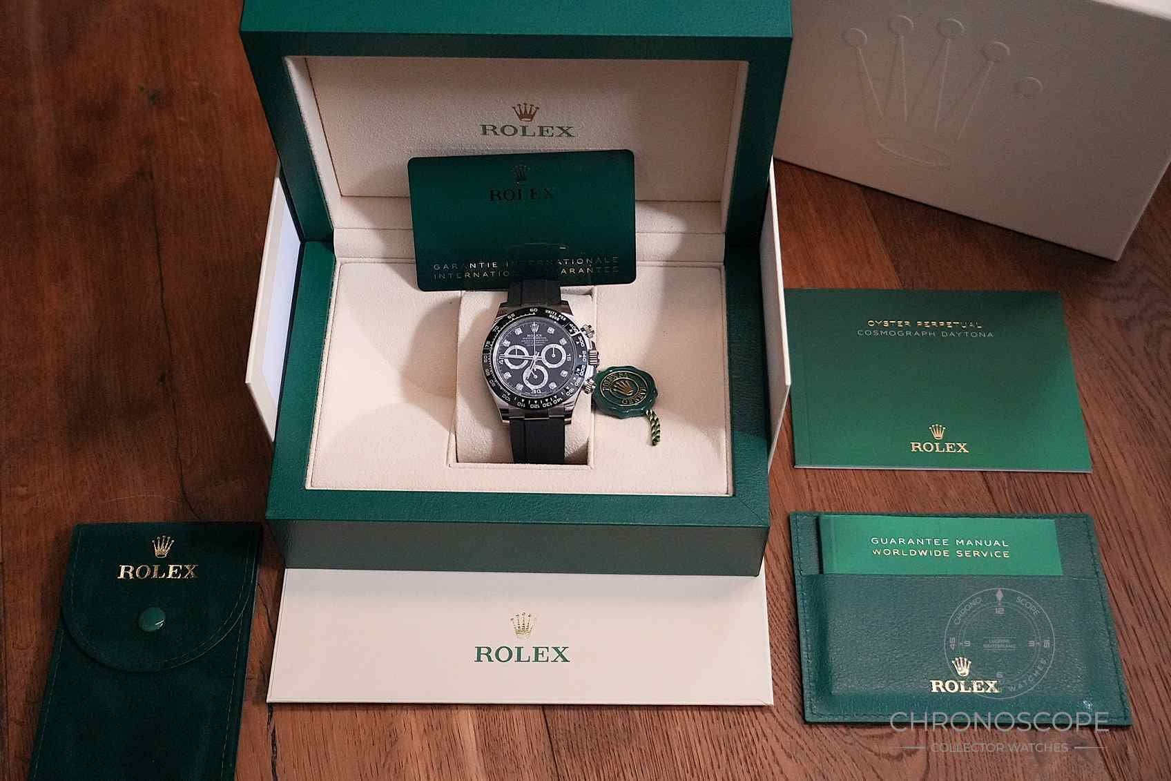 Rolex Orologi: Rolex Cosmograph Daytona Chronograph ref. 116519LN Diamonds – Usato da Luzern venduto da ChronoScope6004 8