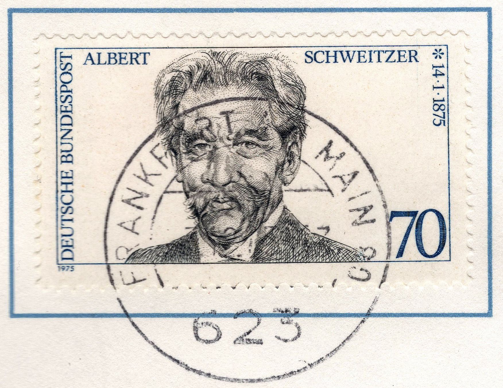 Tutti le monete: BRD: Münzbrief Albert Schweitzer – Usato da Wittenwil venduto da Khunruedi 2