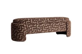 Richmond Interiors | Bench Cupid brown labyrinth withstorage