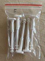 Lego 5 x Support 2 x 2 x 7 Lamp Post, 4 Base Flutes - 11062