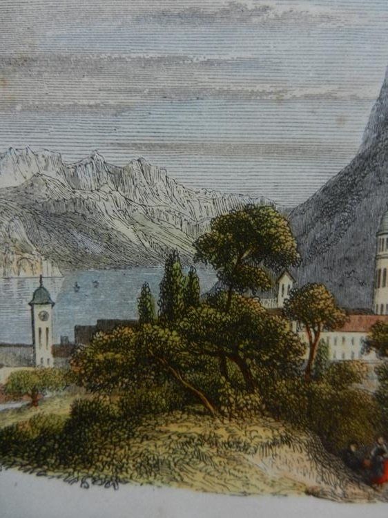 Incisioni: Lugano koloriert – Usato da Risch venduto da Rischli15 4
