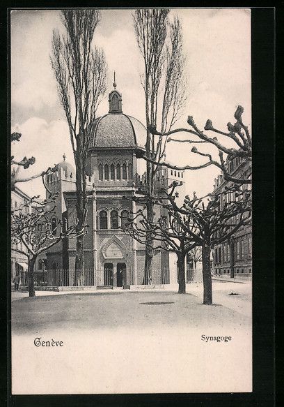 Cartes postales: AK Genève, Synagoge – D'occasion à Berlin par bartko-reher