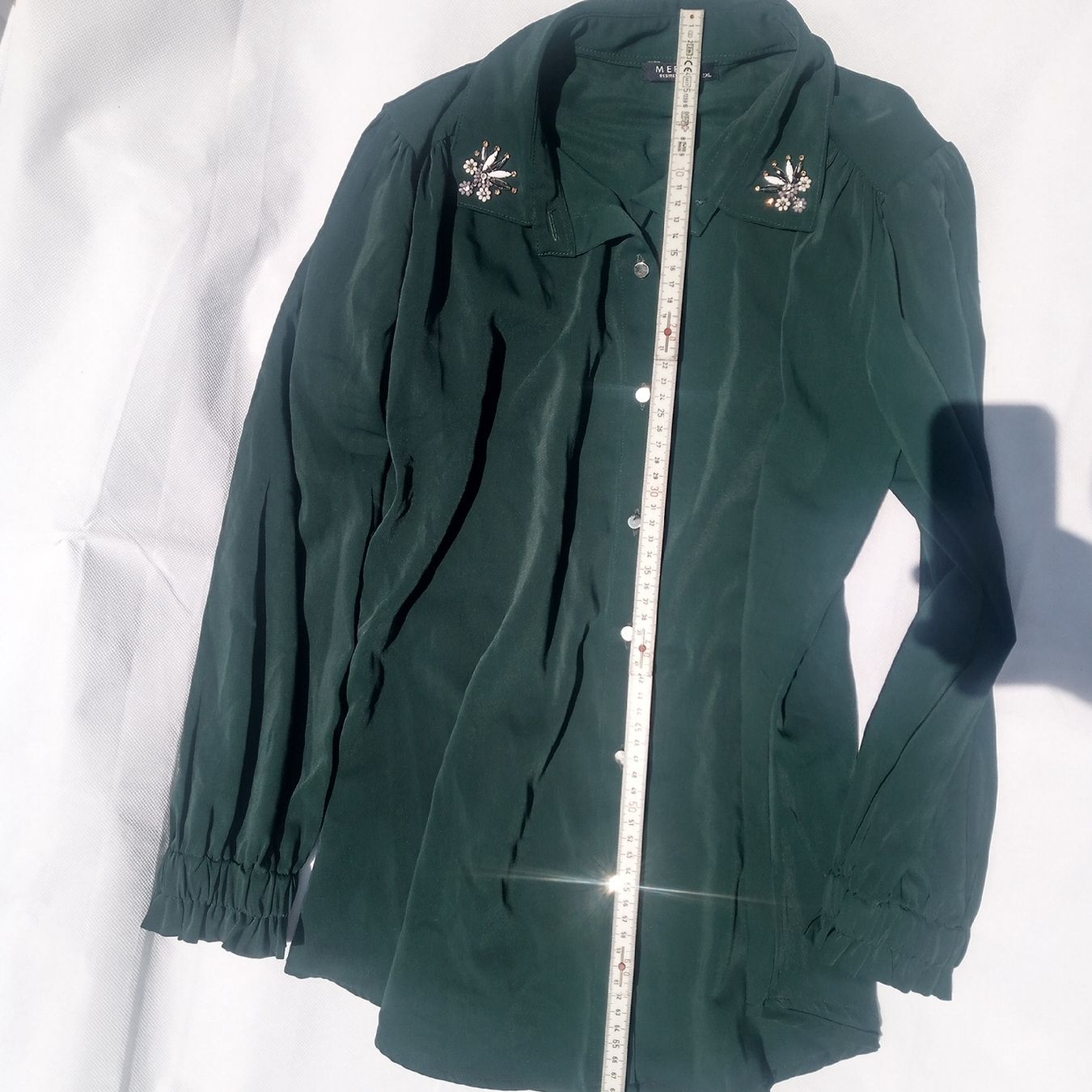 Camicette: Meraki Bluse grün mit Strass Gr. 2XL – Usato da Luzern venduto da toenu23 5