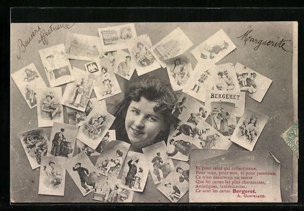 Cartoline postali: Gesicht einer jungen Dame von Ansichtska – Usato da Berlin venduto da bartko-reher