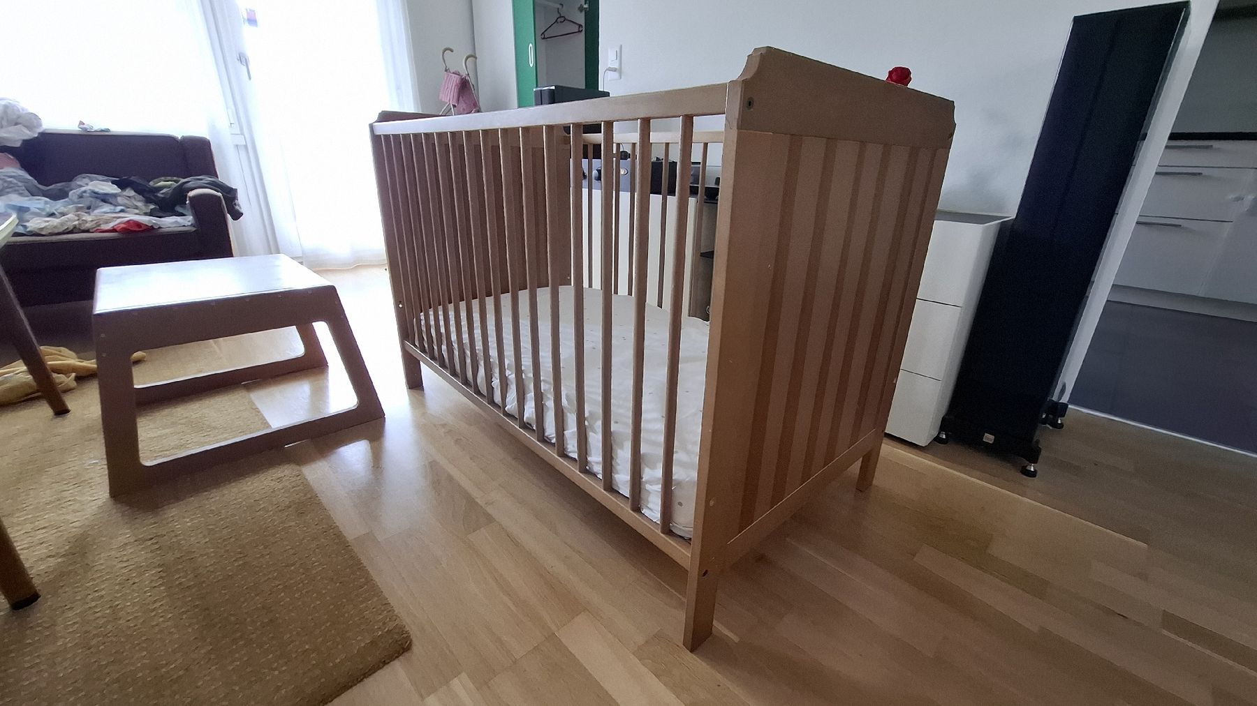 Ikea Letti: Kinderbett mit Matratze und Bettwäsche – Usato da Dietikon venduto da Lebener1 1