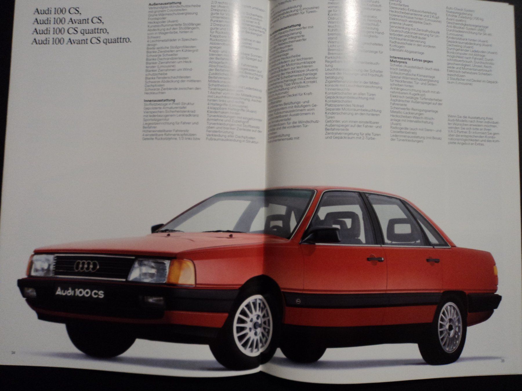 Audi Documenti: Prospekt Audi 100 / 100 Avant 1987 – Usato da Schwarzenburg venduto da modelCARama 1