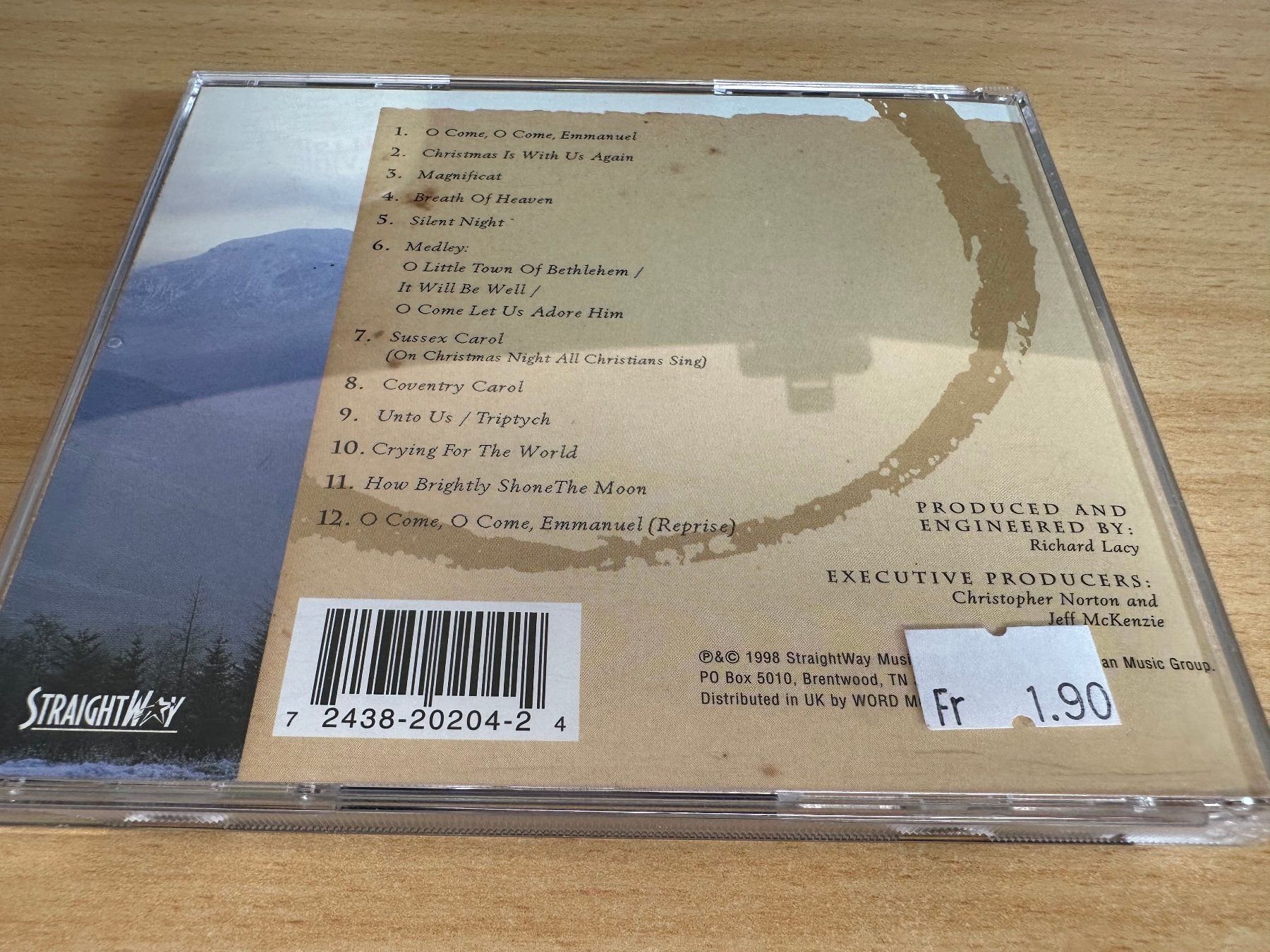 CD: Eden's Bridge – Celtic Christmas – Usato da Rikon im Tösstal venduto da Alpenmutz 1