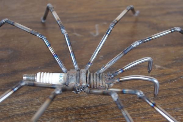 Sculture & Statue: Deko-Spinne aus Eisen CH Handarbeit – Usato da Meggen venduto da Trouvaillen 5