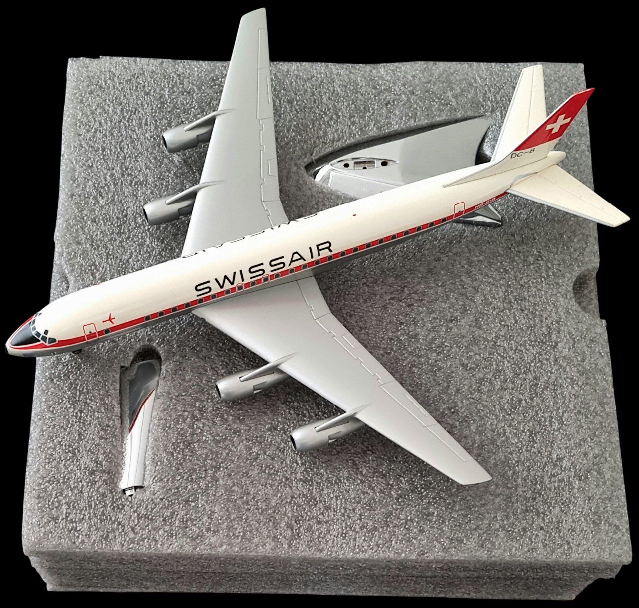 SWISSAIR DC-8-53 / 1:200 HERPA (Neu (gemäss Beschreibung)) in