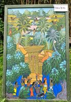 Original asiatisches Bali-Bild, handgemalt
