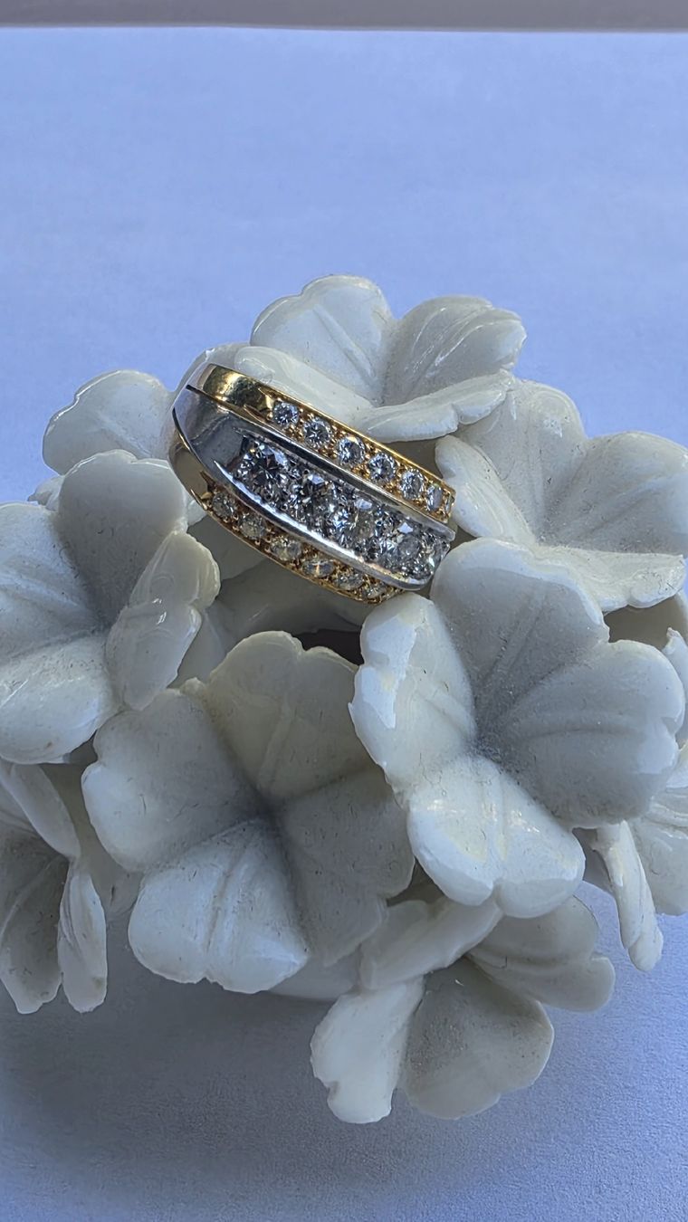 Anelli: Gold Ring 18karat Diamanten  – Nuovo (secondo la descrizione) da Effretikon venduto da rinuom01 7
