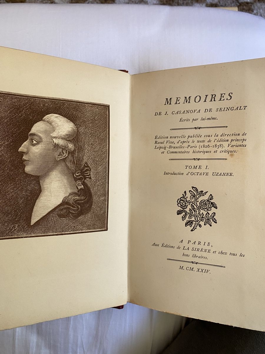 Bücher: Memoires de J. Casanova  1924 – Gebraucht aus Zürich von AmedeoC 2