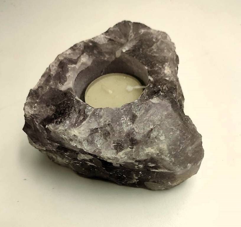 Minerali & Pietre curative: Rosenquarz Teelicht Halter – Usato da Rheineck venduto da han_c85z 2