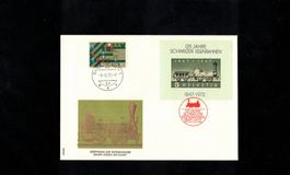 1972  125 Jahre Schw. Eisenbahnen mit Zusatzfrankatur
