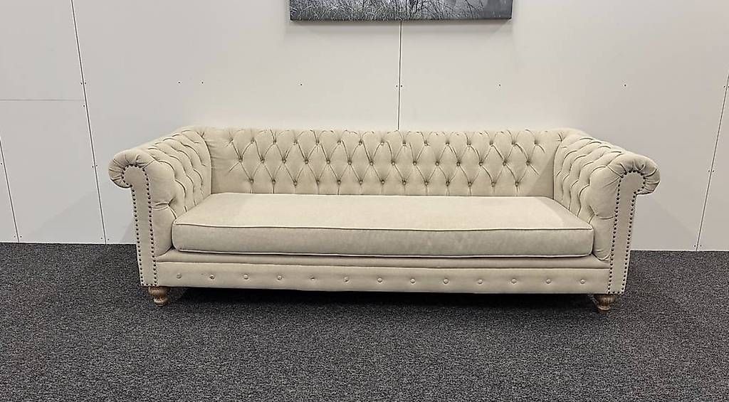 Divani: Chesterfield 3-er Sofa beige/creme – Usato da Münchenbuchsee venduto da Mekran 4