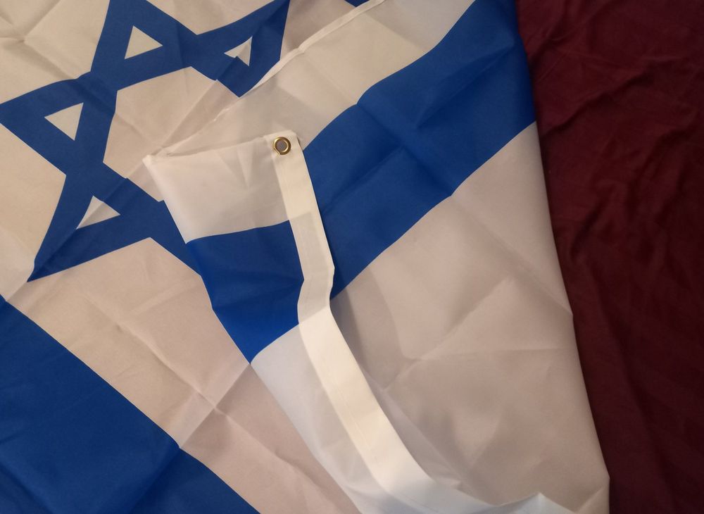 Israel Flagge 60x90cm - Deutsch Israelischer Banner Mit Doppelseitigdruck