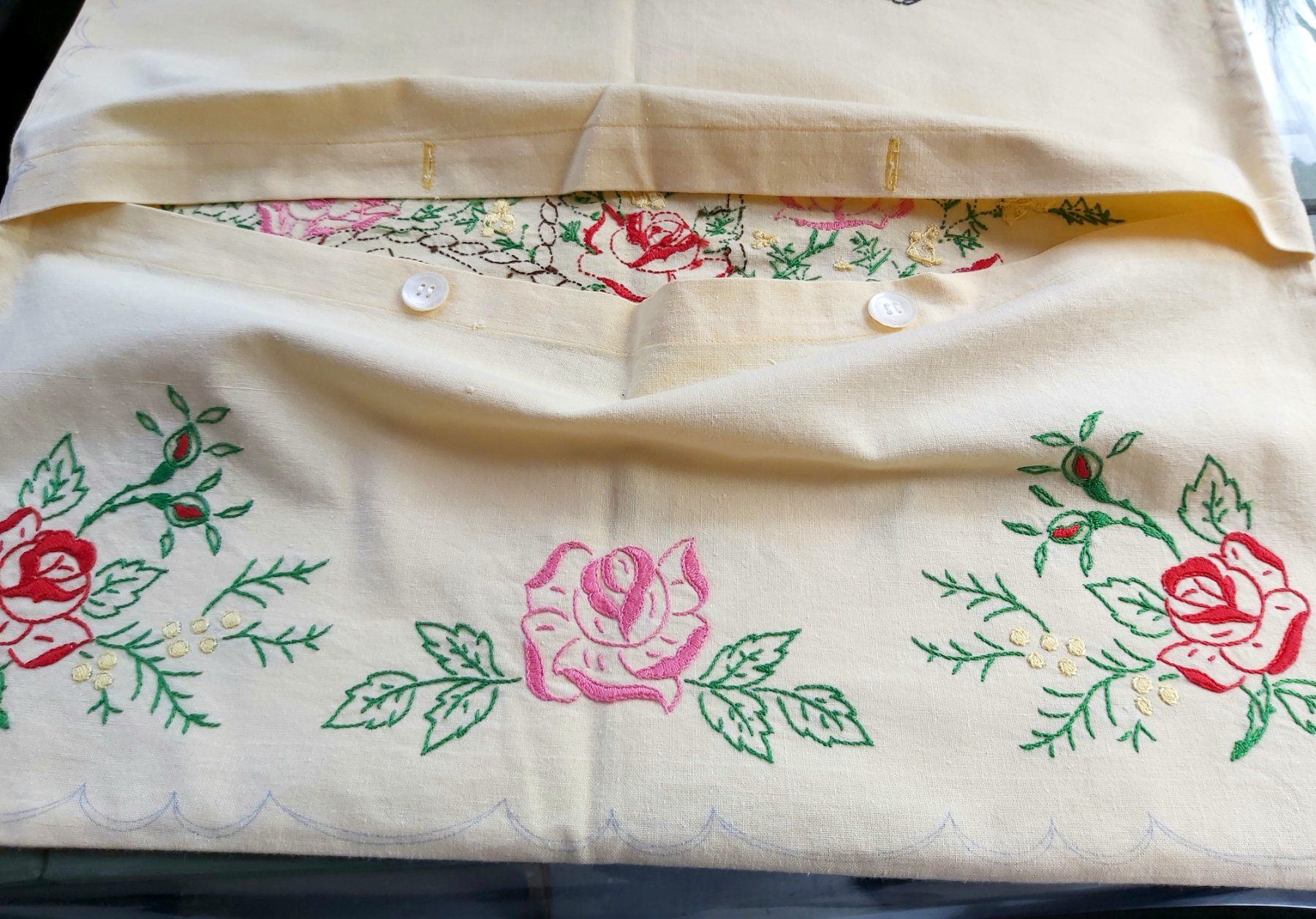 Biancheria da letto: Kissenbezug Upcycling – Nuovo (secondo la descrizione) da Bern venduto da aronari 2
