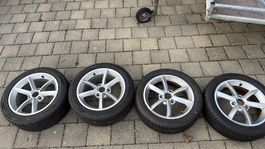 4 seltene Smart Original Felgen, v 175er h 195er mit Reifen