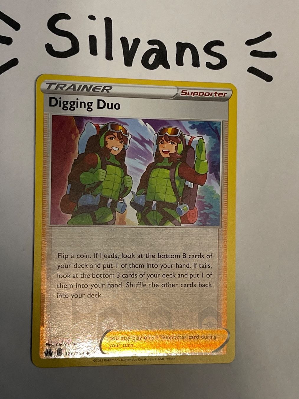 Pokémon Sammelbilder & Trading cards: Digging Duo Reverse Holo 126/159 Crown Zenith Englisch – Neu (gemäss Beschreibung) aus Wil SG von Silvans