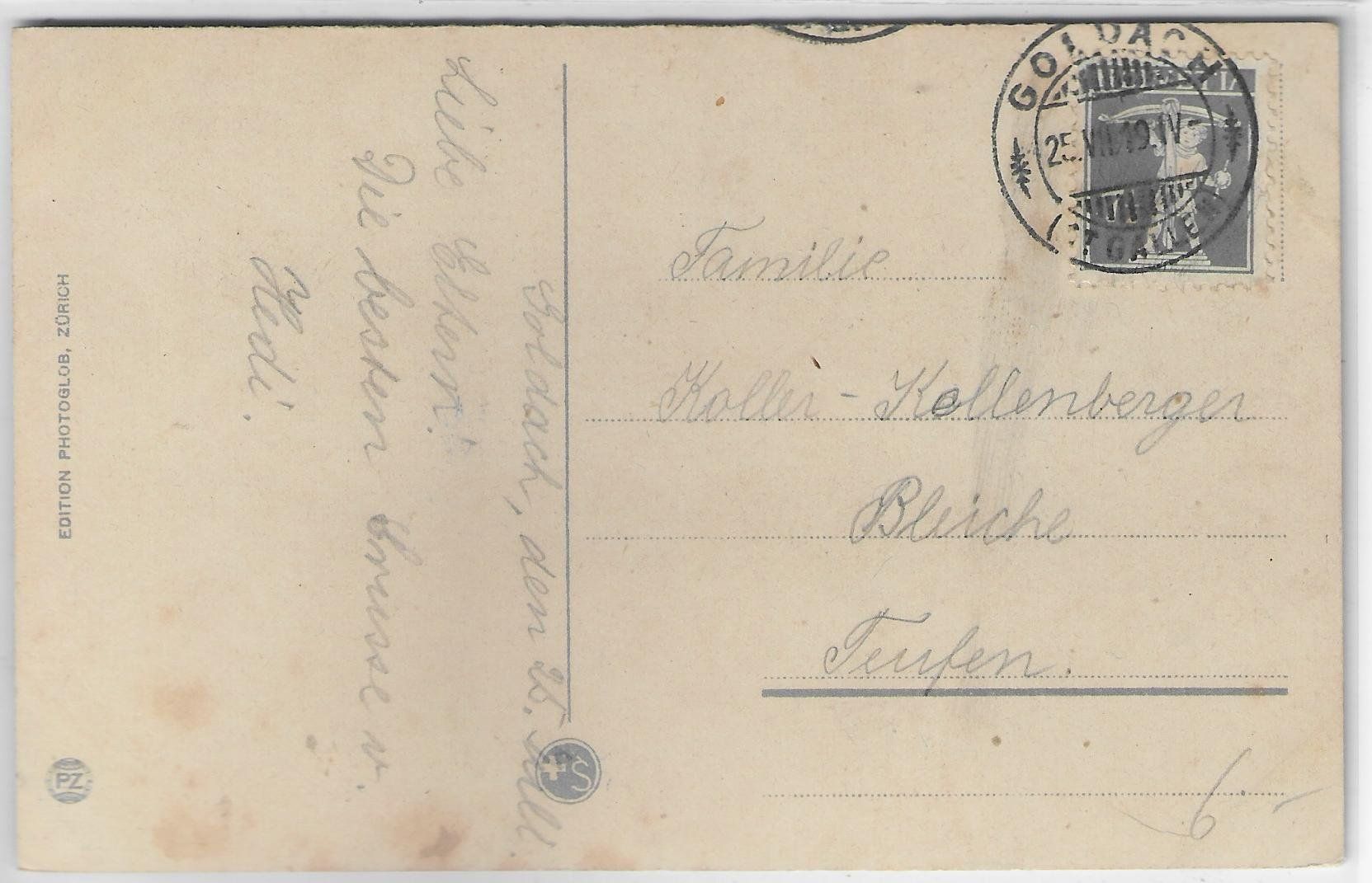 Cartoline postali: Rorschach - St. Anna-Schloss - Litho – Usato da Ettingen venduto da Kartenplanet 1