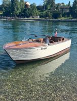 Seltenes Holz-Motorboot mit Yamaha 6 PS - Bodenseezulassung