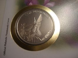 Schöne Tiermedaille "Hummelschwärmer, " 2012, WWF, Kroatien