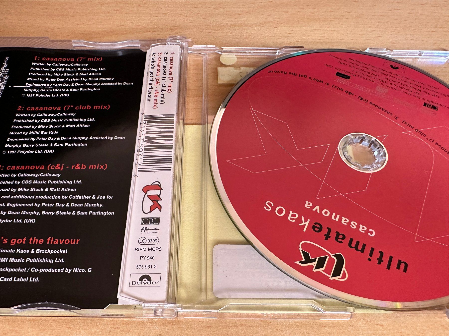 CDs: Ultimate Kaos – Casanova - Single CD – Gebraucht aus Rikon im Tösstal von Alpenmutz 1