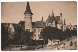 ZÜRICH Landesmuseum, Strassenbahn, Tram