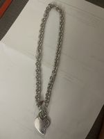 Guess Silber Kette mit Herz und Schmuckbeutel Ab 1 FR!