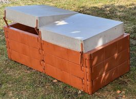 Hochbeet aus Kunstoff Elementen (Juwel) mit Thermohauben