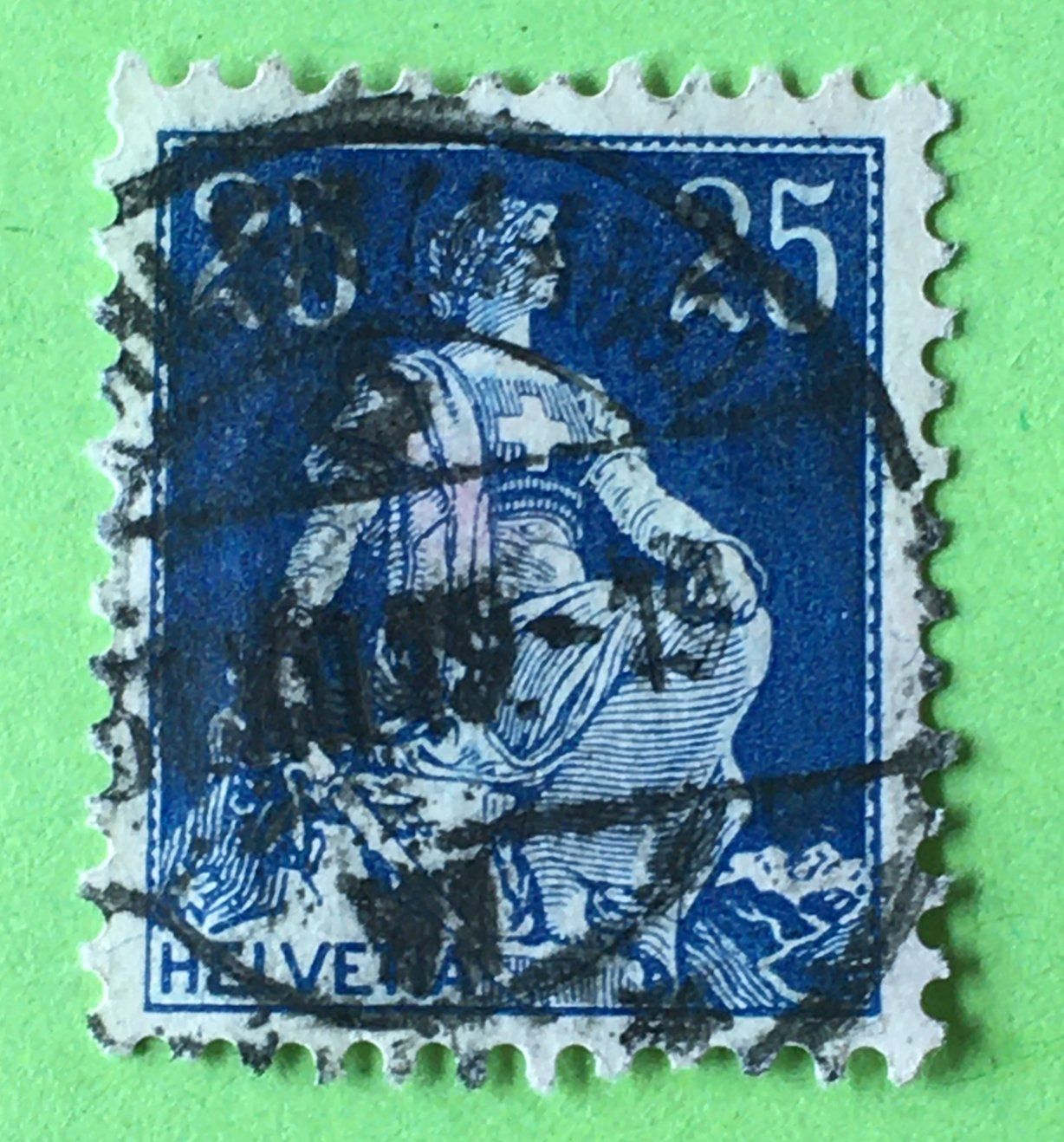Tutti i francobolli: Helvetia mit Schwert  mit Stempel     – Usato da Aarau venduto da Billa007