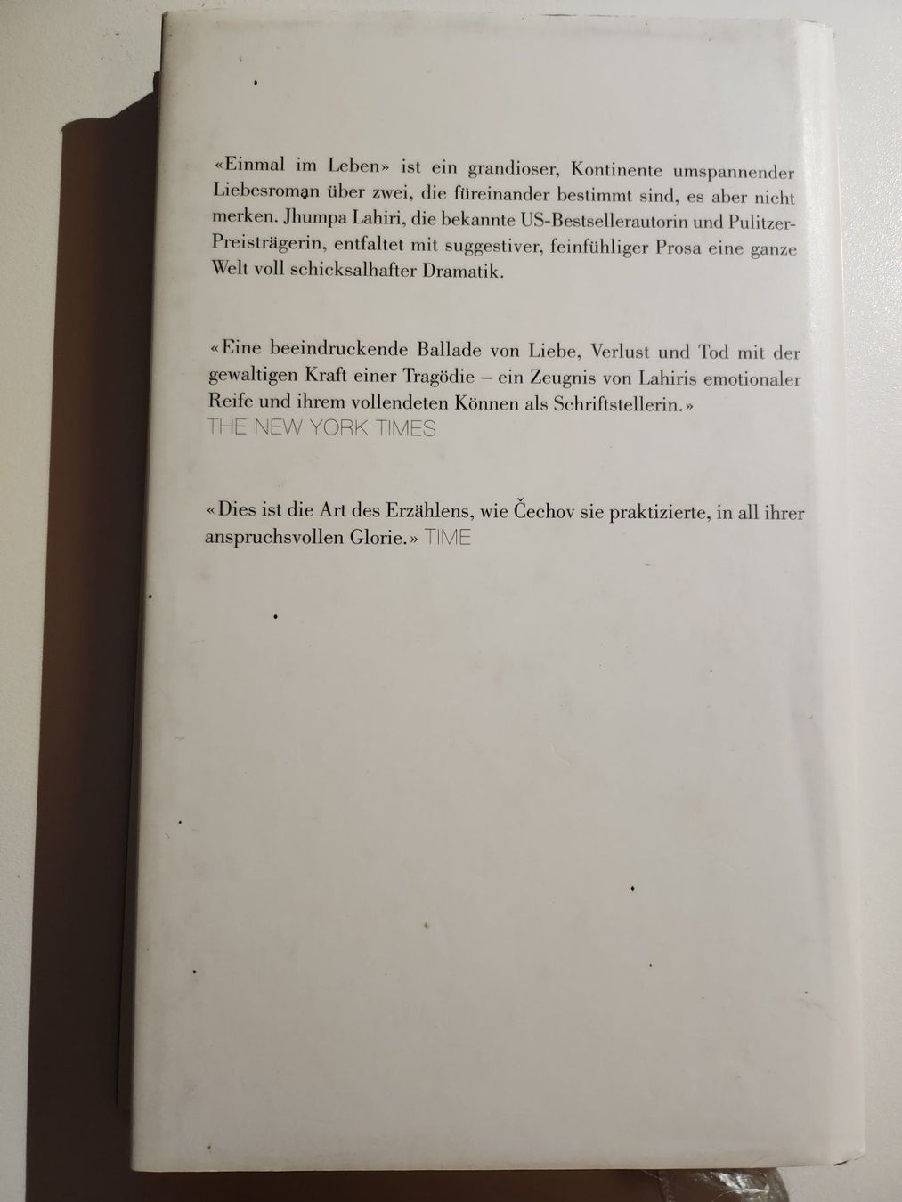 Libri: Jhumpa Lahiri: Einmal im Leben – Usato da Dietikon venduto da Buchantiqdietikon 1