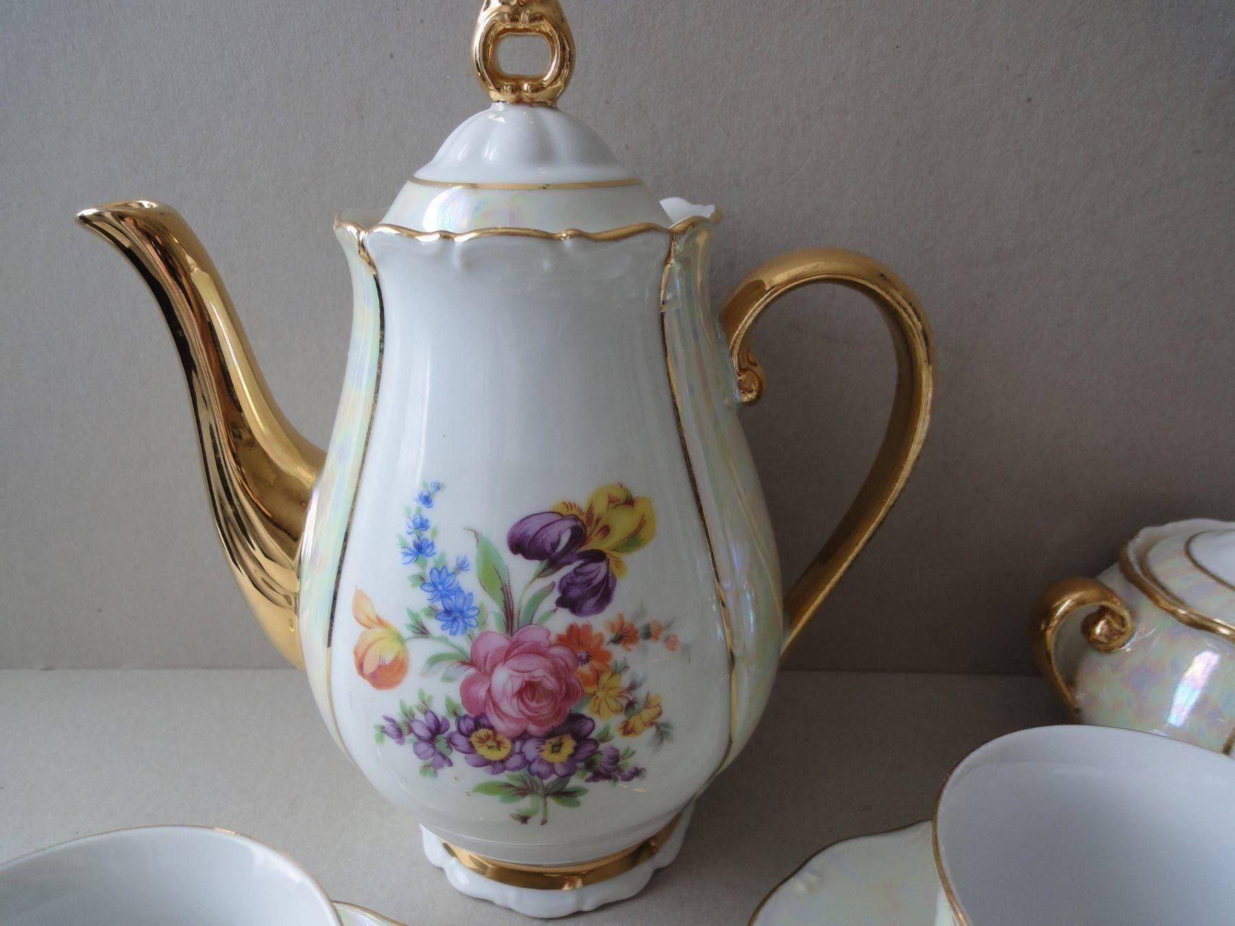 Set di piatti: Kaffeeservice - 50er Jahre Schlaggenwald – Usato da Chur venduto da omonia 1