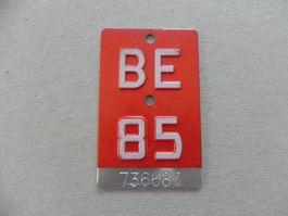 Velonummer Velo Rad BE 85 weiss Bern 1985 Nummer Geschenk