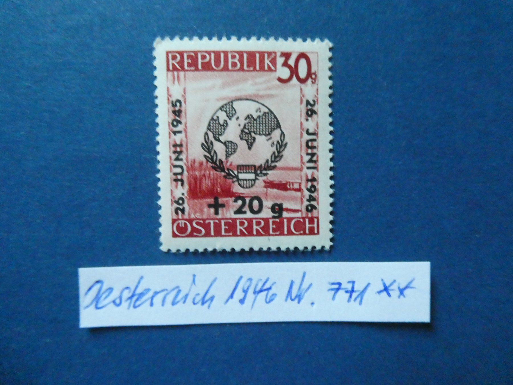 Tutti i francobolli: Österreich 1946 Nr. 771 postfrisch ** – Usato da Lausen venduto da Herbamare01