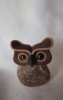 Eule Figur Naturstein Handgemacht wunder schön 