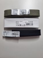 Schrägband 3 Stück weiss/schwarz/olive