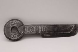 Antiker chinesischer Zeremonialschlüssel Stein 22 cm