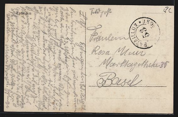 Cartoline postali: Eptingen, Teilansicht nit Bergpanorama – Usato da Berlin venduto da bartko-reher 1
