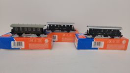 Spur H0, Roco SBB 1/2 und 2Kl. Wagen 2achsig