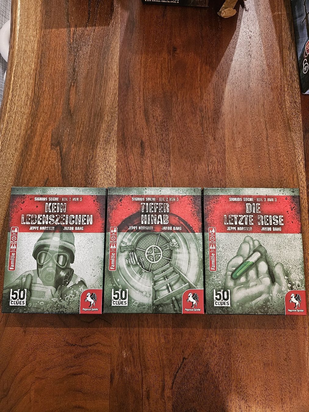 Pegasus Spiele Giochi: Escape Spiel Sigrids Suche Teil 1-3 – Nuovo (secondo la descrizione) da Schlieren venduto da fabischn