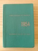Holzkalender 1954 Vintage Agenda viele Tabellen zu Holz