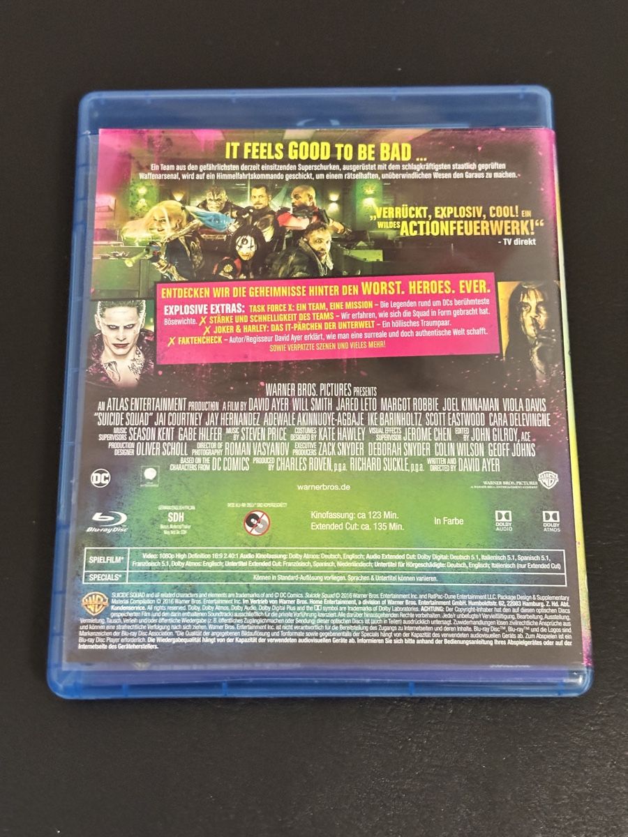 Tous les DVDs: Suicide Squad Extended Cut Blu-ray  – D'occasion à Luzern par Armastra 1