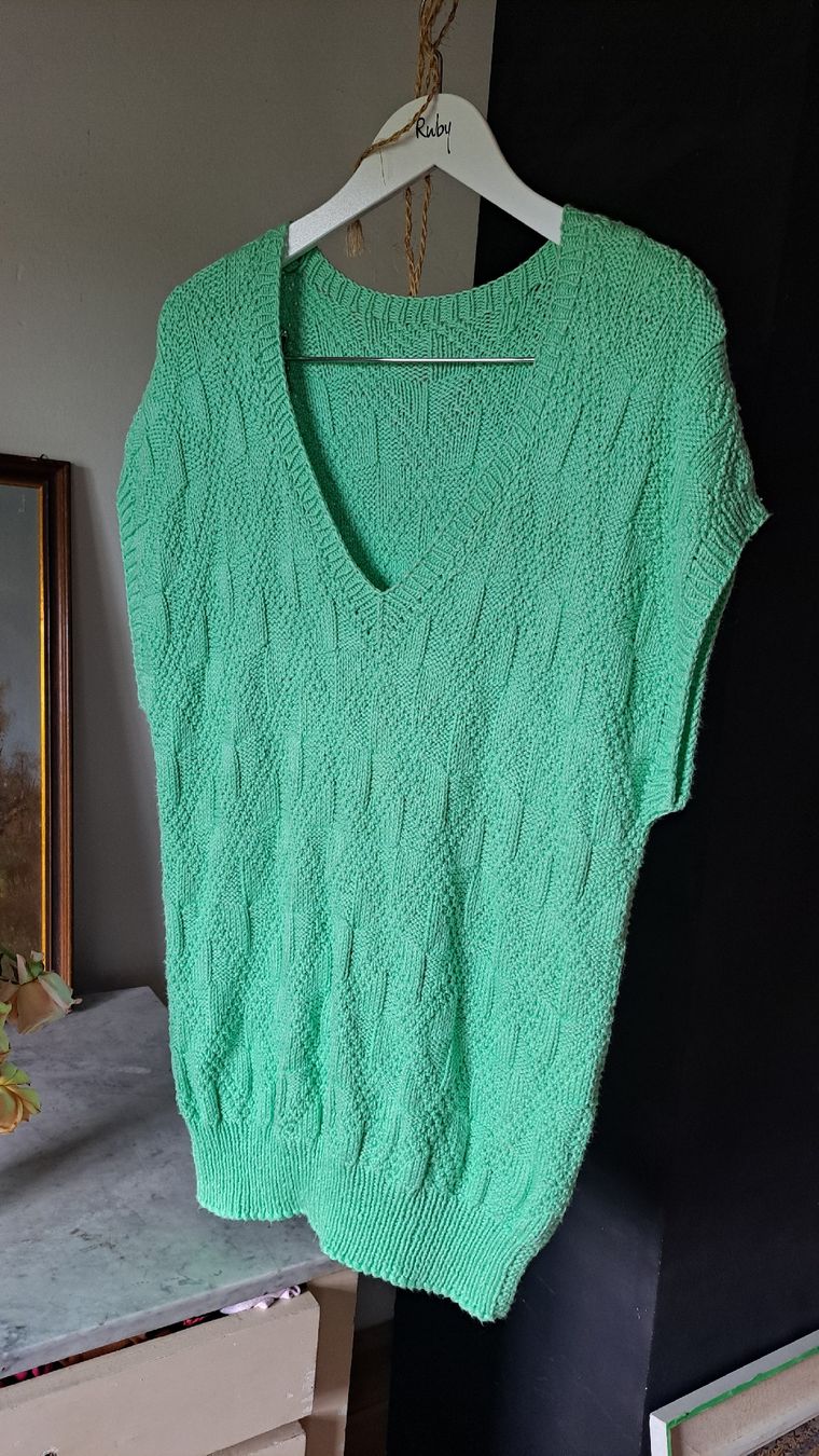 Pullover & Sweatshirts: Vintage 80s Strickpullunder Pullunder oversized 40 Minza – Gebraucht aus Mollis von Fauchi99 2